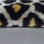 Canvello Tiger Print Black Velvet Throw Pillows - 16x24 Canvello