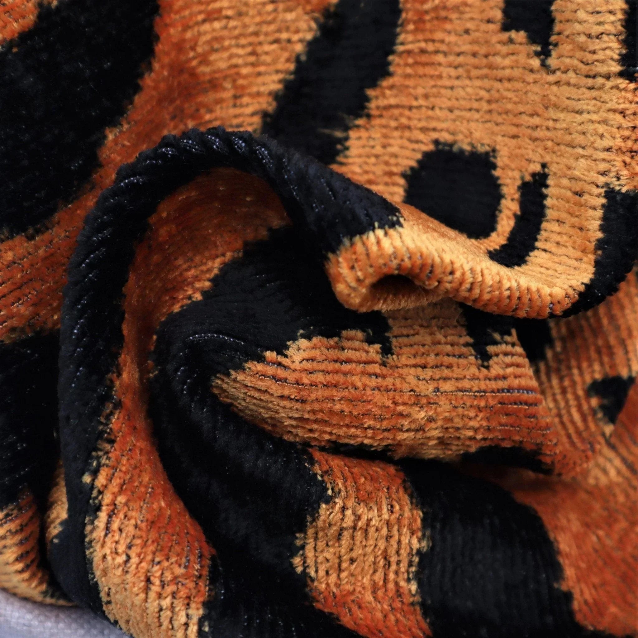 Canvello Tiger Print Burnt Orange Throw Pillow | 16x24 | 16x16 |Set of 2| Canvello