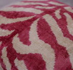 Canvello Tiger Print Pinkish Red Throw Pillows - 16x16 inch Canvello