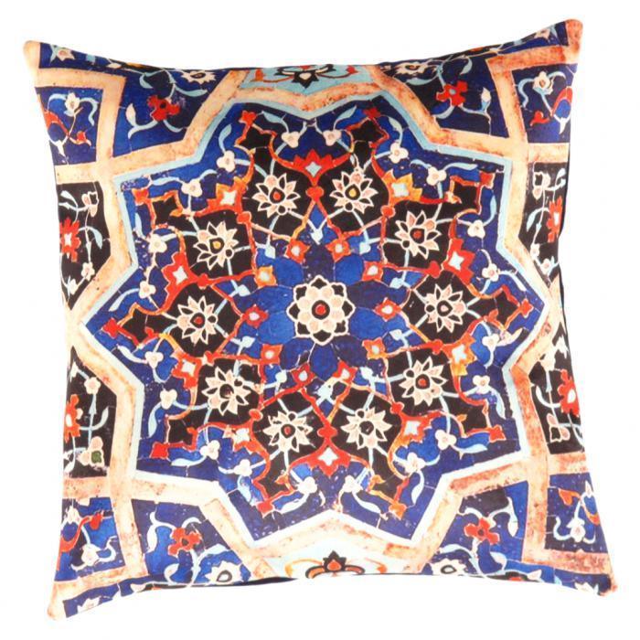 Canvello Tile Design Velvet Pillow - 16" X 16" Canvello