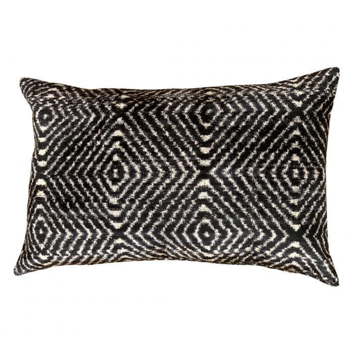Canvello Turkish Hand Knotted Ikat Pillow - 16'' X 24'' Canvello