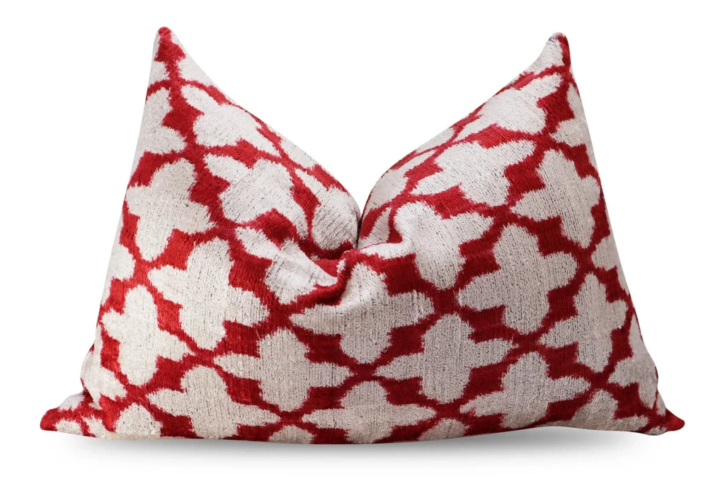 Canvello Turkish Handmade Decorative Velvet Silk Pillow - 16" X 24" Canvello