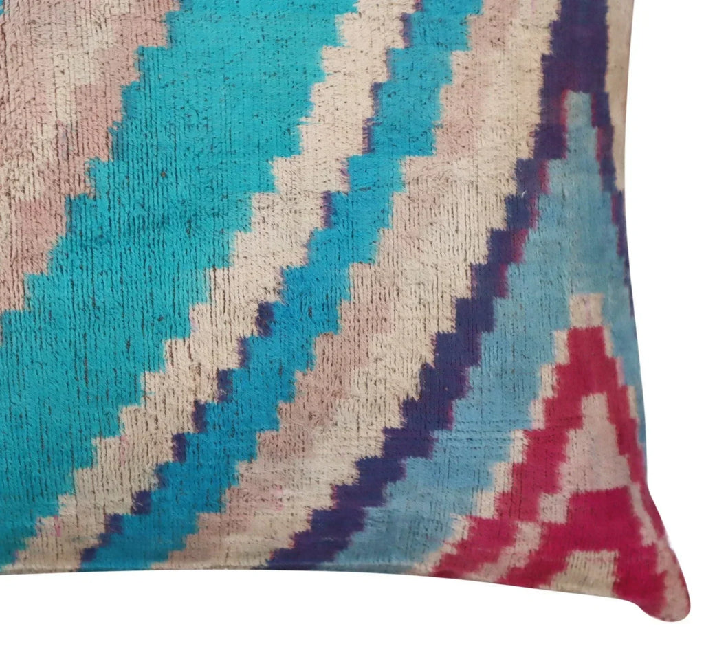 Canvello Turkish Handmade Decorative Velvet Silk Pillow - 16" X 24" Canvello
