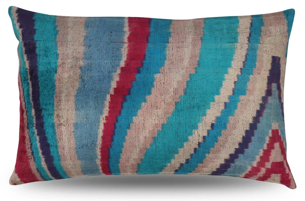 Canvello Turkish Handmade Decorative Velvet Silk Pillow - 16" X 24" Canvello