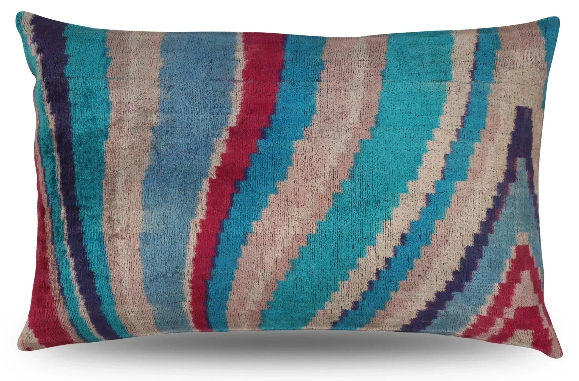 Canvello Turkish Handmade Decorative Velvet Silk Pillow - 16" X 24" Canvello