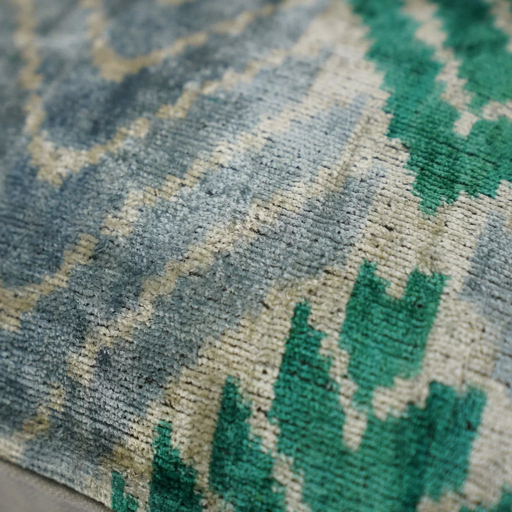 Canvello Unique Green Pillows + Down Insert 16"x16" Canvello