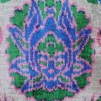 Canvello Velvet Floral Navy Pink Throw Pillow with Down Insert - 18x18 in Canvello