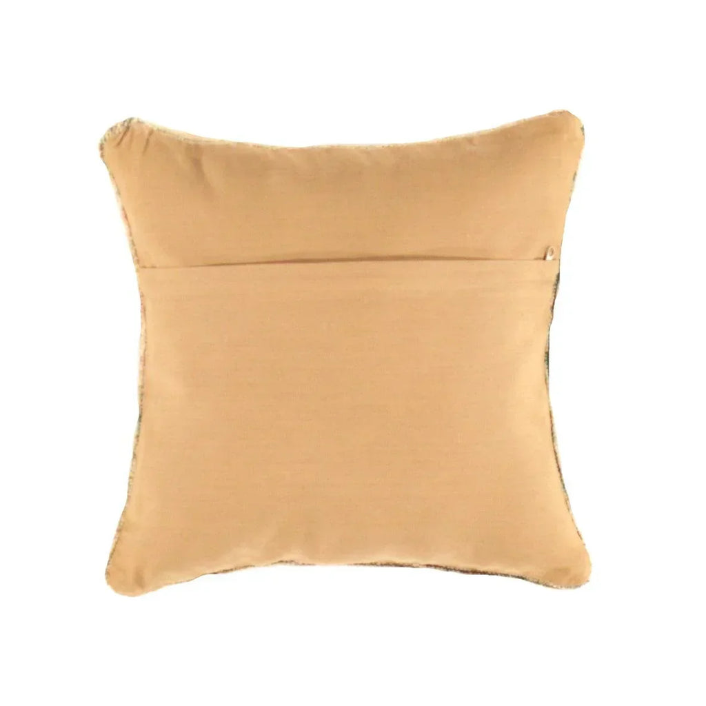 Canvello Vintage Turkish Hand Knotted Rug Pillow - 16" X 16" Canvello