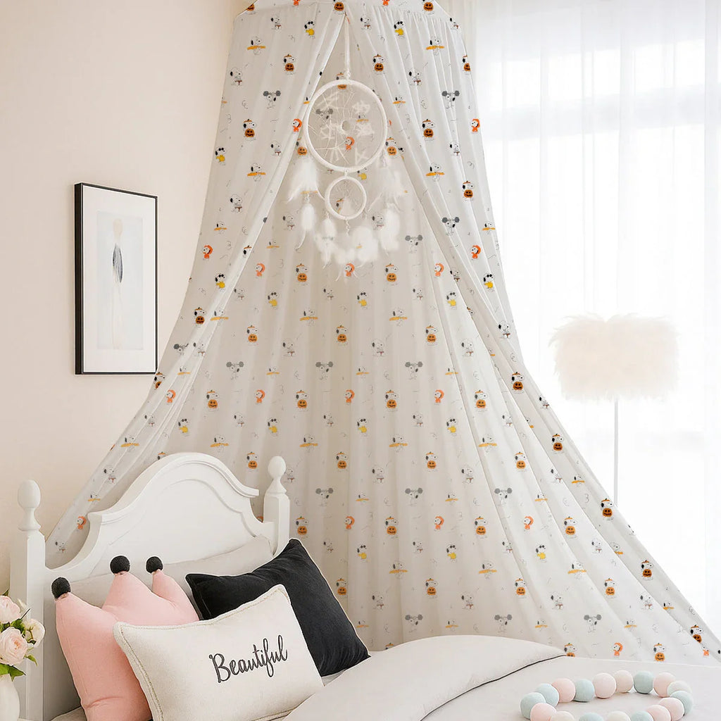 Cartoon Snoopy Printed Canopy PushpLinen