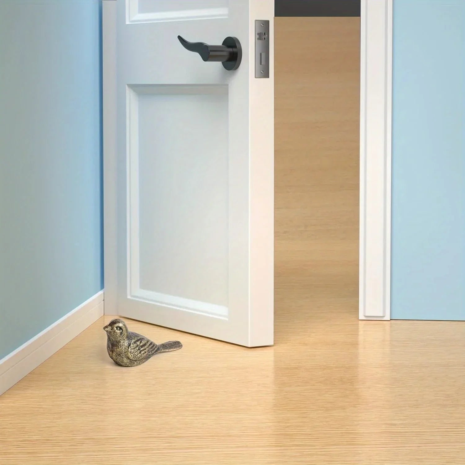 Cast Iron Bird Heavy Duty Door Stopper Avoid Drilling Holes with Handle Metal Antique Decorative Vintage... - House Of Avana