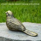 Cast Iron Bird Heavy Duty Door Stopper Avoid Drilling Holes with Handle Metal Antique Decorative Vintage... - House Of Avana