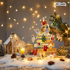 Cast Iron Christmas Garland Led Warm White Lights - House Of Avana [[SKU:HOA-FLR-029]]