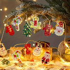 Cast Iron Christmas Garland Led Warm White Lights - House Of Avana [[SKU:HOA-FLR-029]]