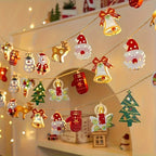 Cast Iron Christmas Garland Led Warm White Lights - House Of Avana [[SKU:HOA-FLR-029]]
