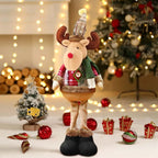 Ceramic Christmas Figurines with Santa, Snowman and Reindeer Designs - House Of Avana