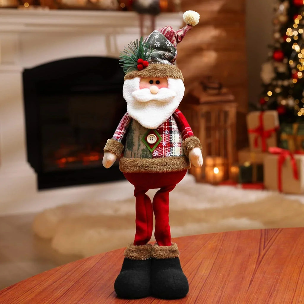 Ceramic Christmas Figurines with Santa, Snowman and Reindeer Designs - House Of Avana