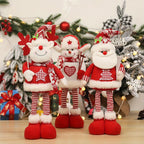Ceramic Christmas Figurines with Santa, Snowman and Reindeer Designs - House Of Avana