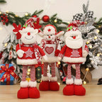 Ceramic Christmas Figurines with Santa, Snowman and Reindeer Designs - House Of Avana [[SKU:HOA-SCU-206]]