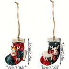 Ceramic Christmas Tree Topper Set - Santa, Snowman & Sleigh Ornaments - House Of Avana [[SKU:HOA-SCU-239]]