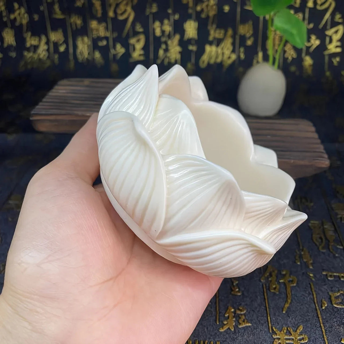 Ceramic Elephant Fruit for Lotus Incense Burner - Dual-use Candle Holder with Intricate Design, Ideal... - House Of Avana [[SKU:HOA-CAN-033]]