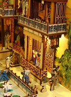 Ceramic Han Palace Miniature Architecture Vintage Style Building Decoration - House Of Avana