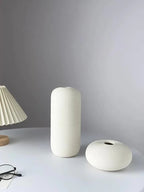 Ceramic Scandinavian Vase for Tabletop Flower Arrangement, angled view - House Of Avana [[SKU:HOA-VAS-020]]