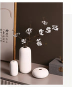 Ceramic Scandinavian Vase for Tabletop Flower Arrangement, angled view - House Of Avana [[SKU:HOA-VAS-020]]