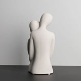 Modern Ceramic Hugging Couple Sculpture House Of Avana