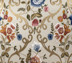 Chantilly Embroidered Linen Pillow Cover, 18 x 18