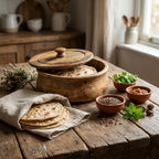 Large Mango Wood Flatbread Box