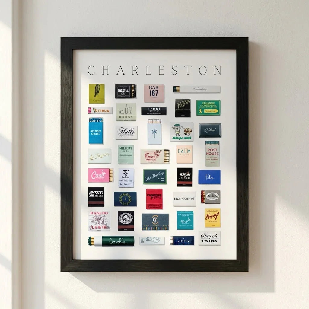 Charleston Matchbox Print