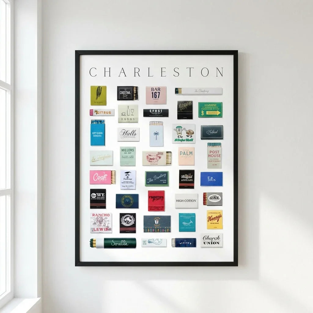 Charleston Matchbox Print