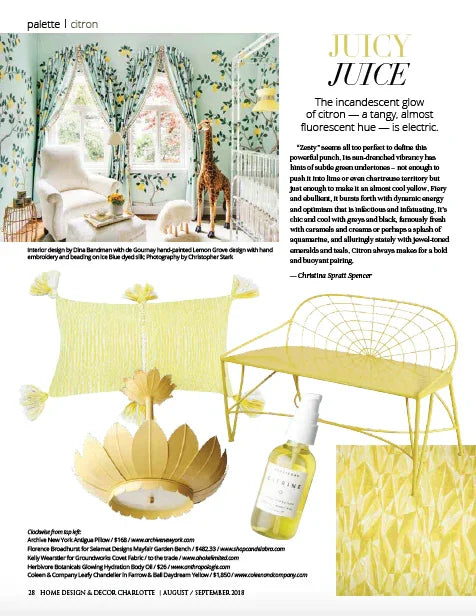 Antigua Pillow - Naturally Dyed Yellow Archive New York