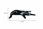 Geometric Lying Cat Figurine