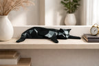 Geometric Lying Cat Figurine
