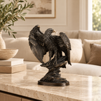 Large Gold Eagle Statue Decorative Metal Bird Sculpture