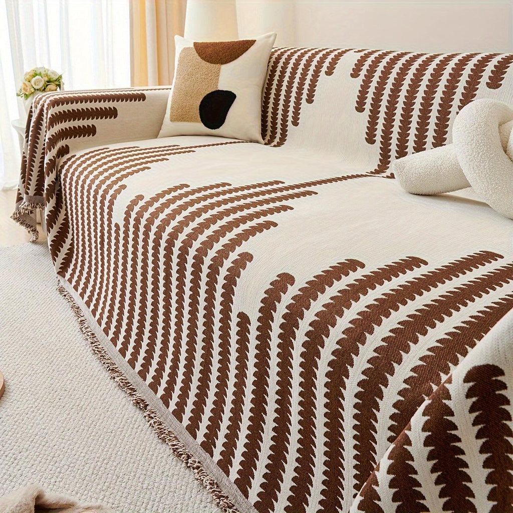 Chenille Fabric Sofa Cover - Soft, Non-slip, Universal Protector - House Of Avana