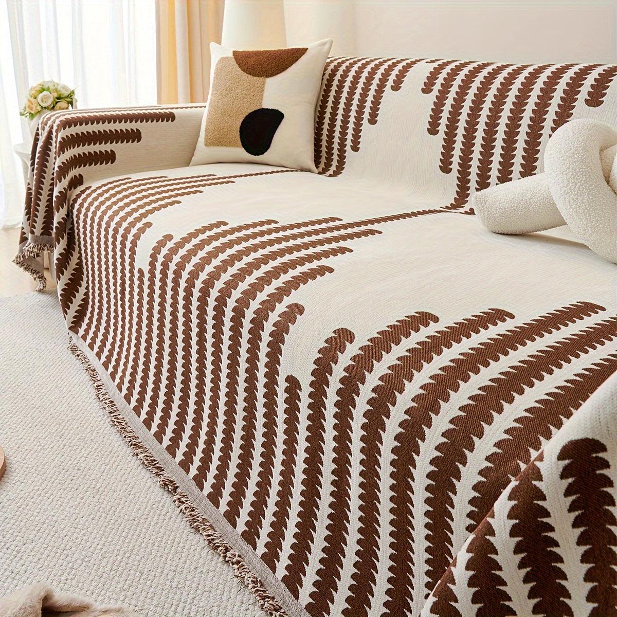 Chenille Fabric Sofa Cover - Soft, Non-slip, Universal Protector - House Of Avana