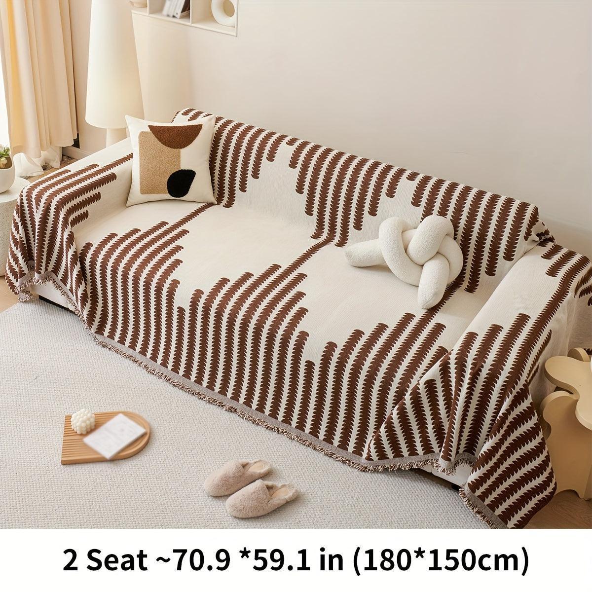 Chenille Fabric Sofa Cover - Soft, Non-slip, Universal Protector - House Of Avana