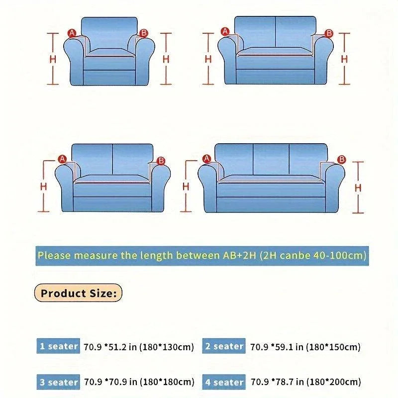 Chenille Fabric Sofa Cover - Soft, Non-slip, Universal Protector - House Of Avana
