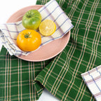 Chiapas Plaid Forest Green Kitchen Towel Archive New York