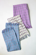 Chiapas Plaid Light Blue Kitchen Towel Archive New York