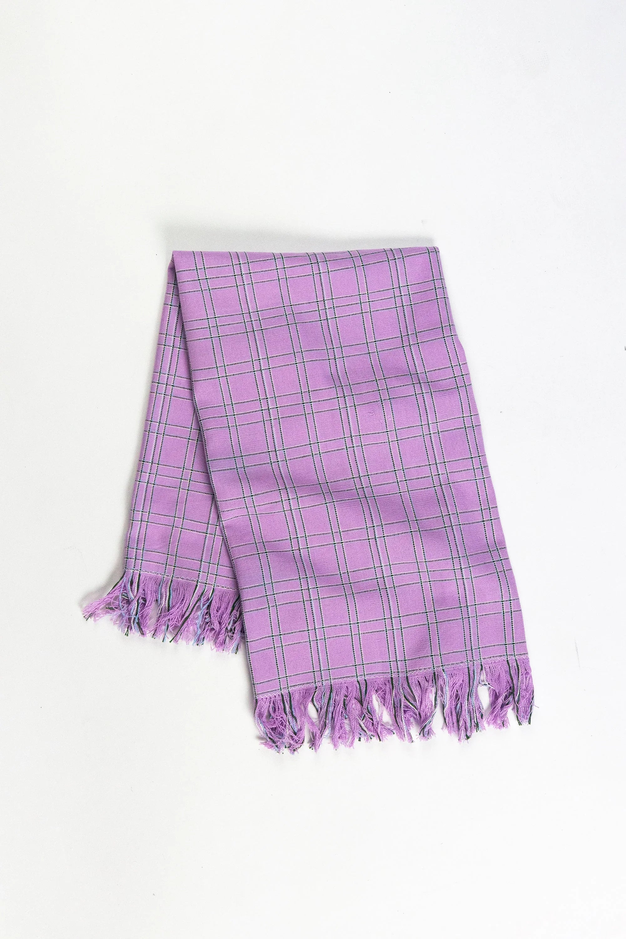 Chiapas Plaid Lilac Kitchen Towel Archive New York