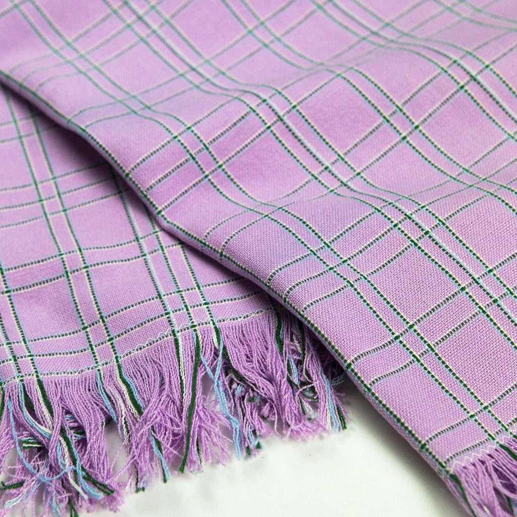 Chiapas Plaid Lilac Kitchen Towel Archive New York
