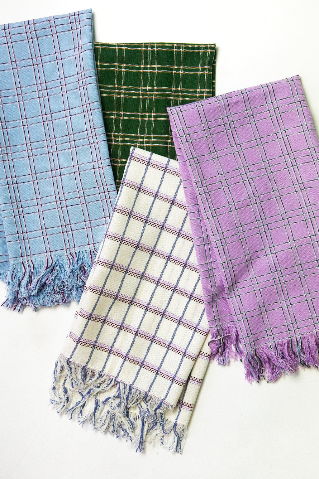 Chiapas Plaid Forest Green Kitchen Towel Archive New York