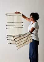 Chiaroscuro Handwoven Cotton Wall Hanging Kanju Interiors