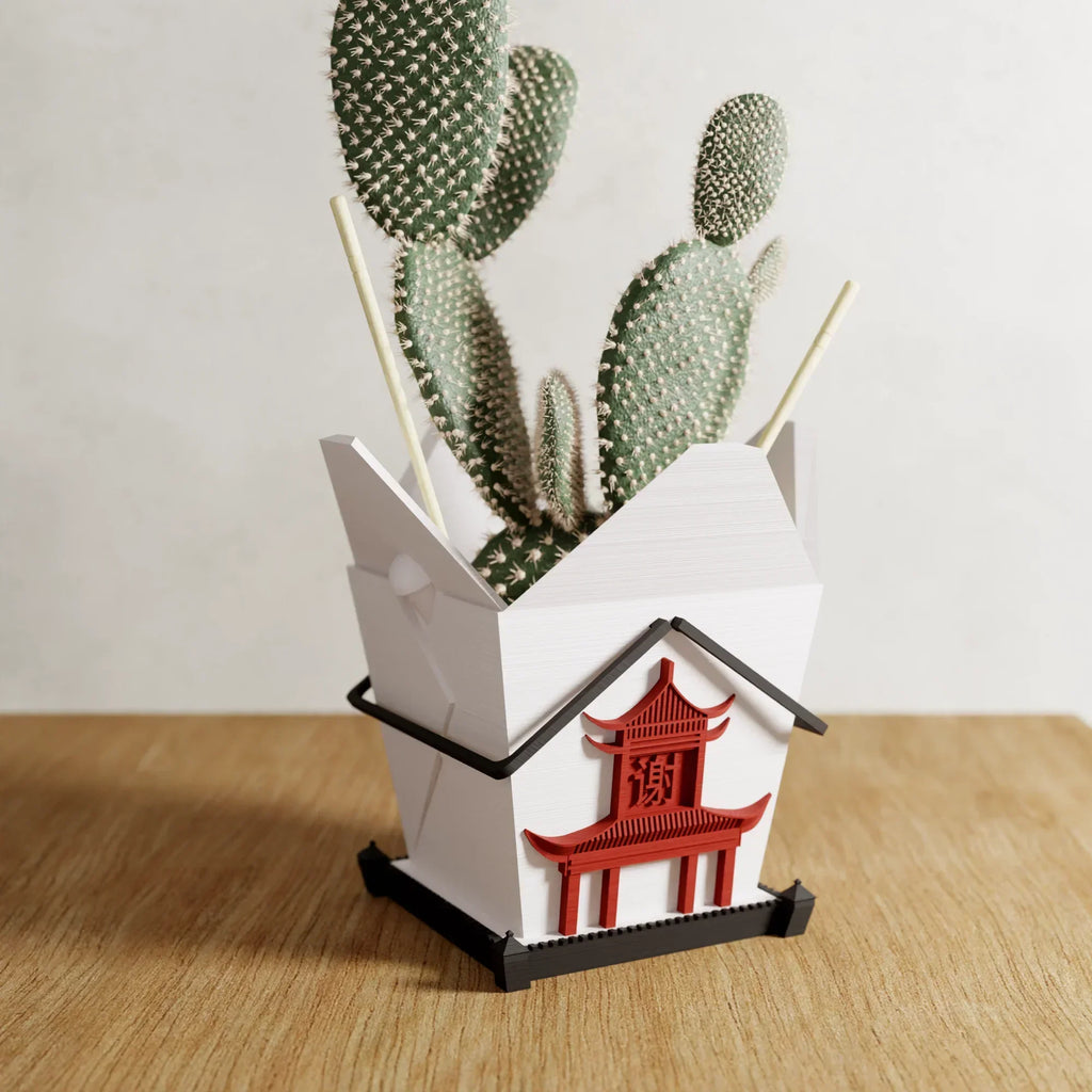 Chinese Takeout Planter, texture detail - House Of Avana