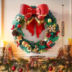 Christmas Puzzle Wreath Kit Door Decoration with Interlocking Pieces - House Of Avana [[SKU:HOA-XMS-035]]