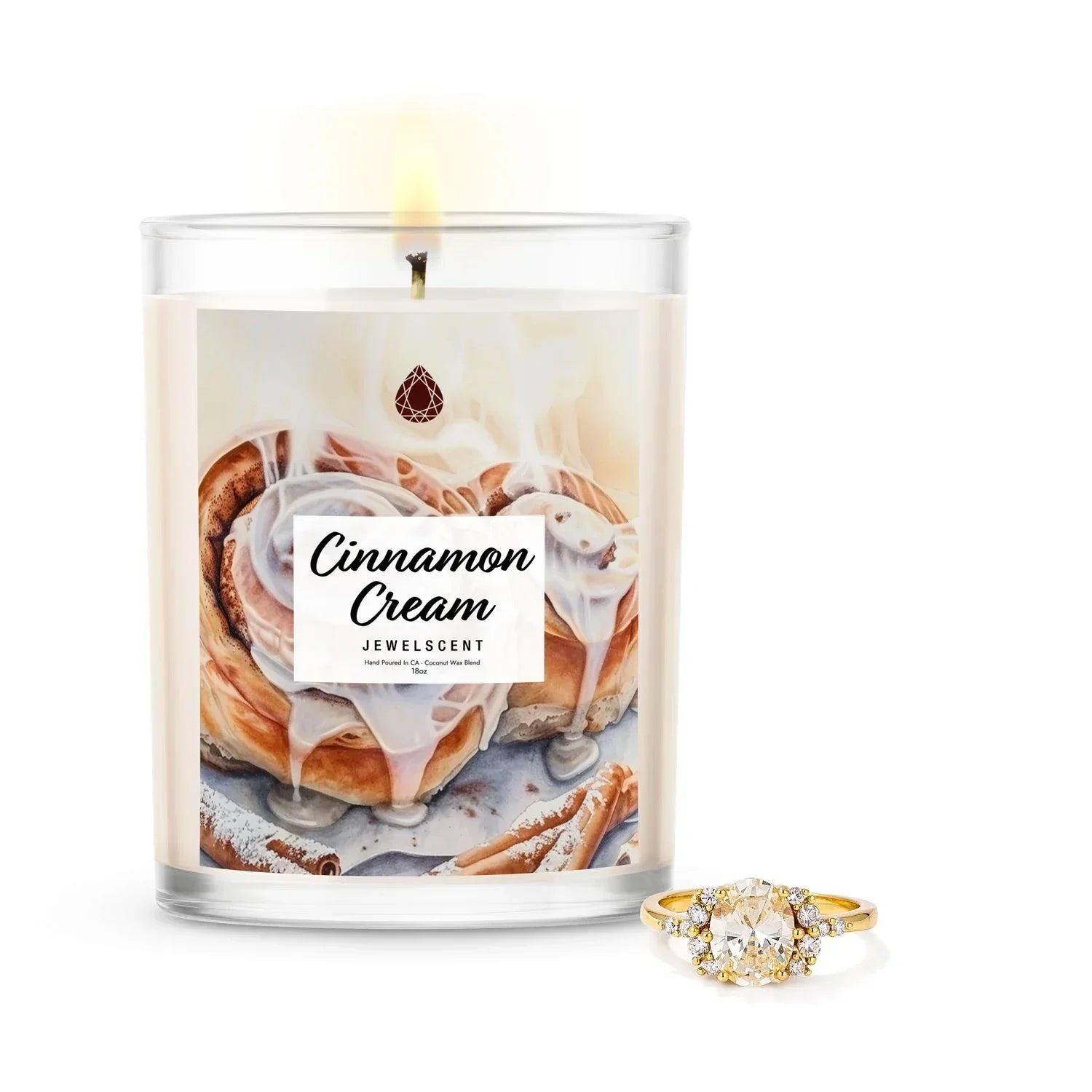 Cinnamon Cream 18oz Home Jewelry Candle JewelScent