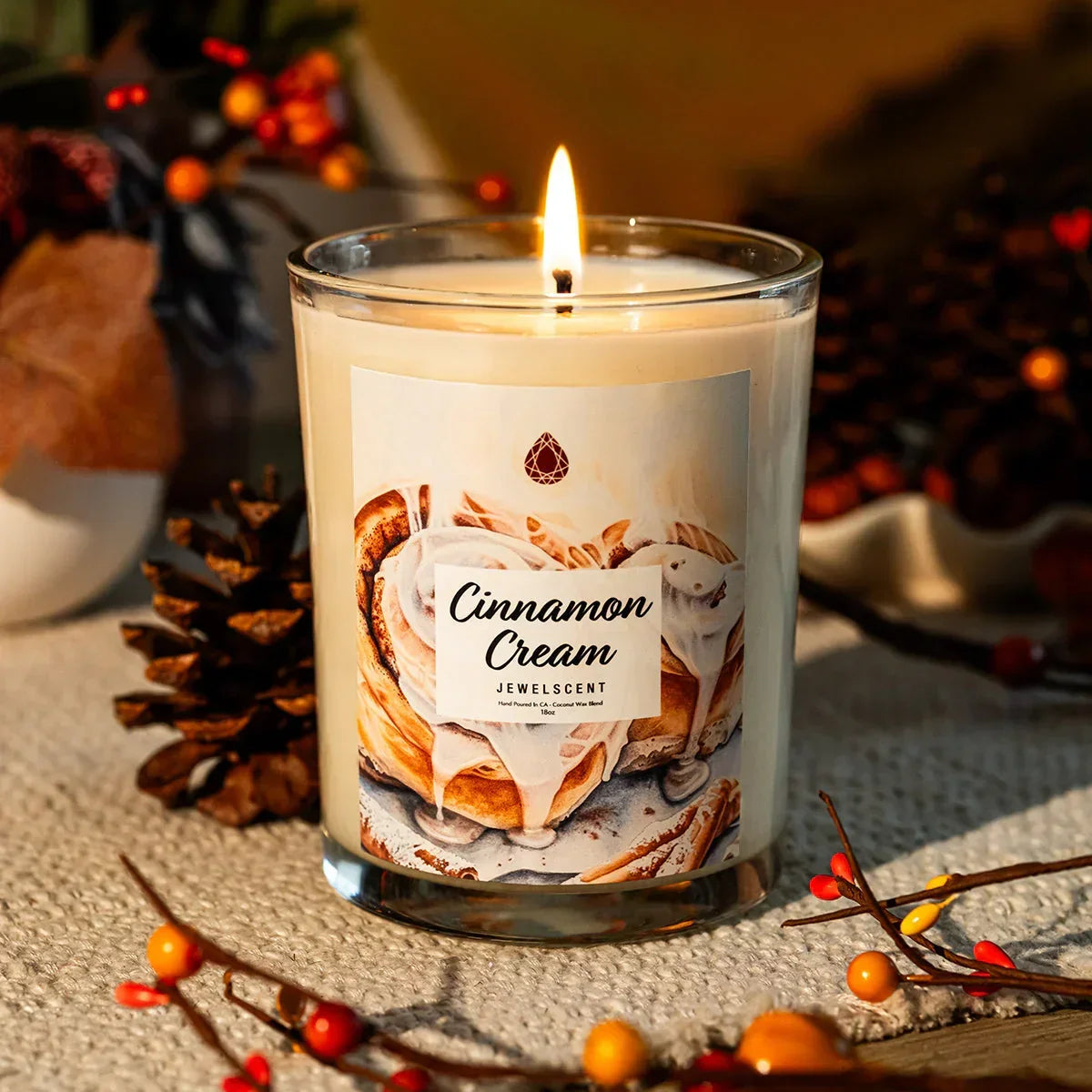 Cinnamon Cream 18oz Home Jewelry Candle JewelScent
